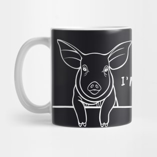 Pig - I'm Alive! - meaningful farm animal design Mug